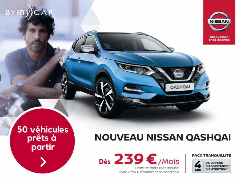NISSAN QASHQAI 50 véhicules prêts à partir