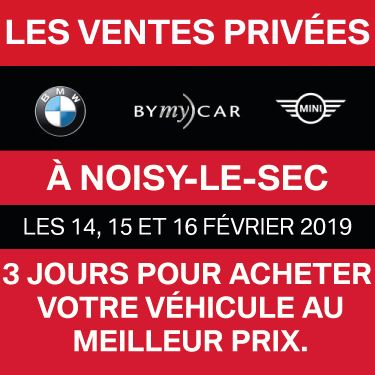 Vente Privée BMW / MINI BYmyCAR Noisy-le-sec