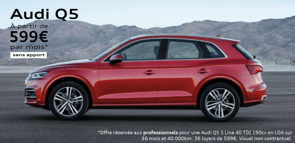 Audi Q5 à partir de 599 € / mois