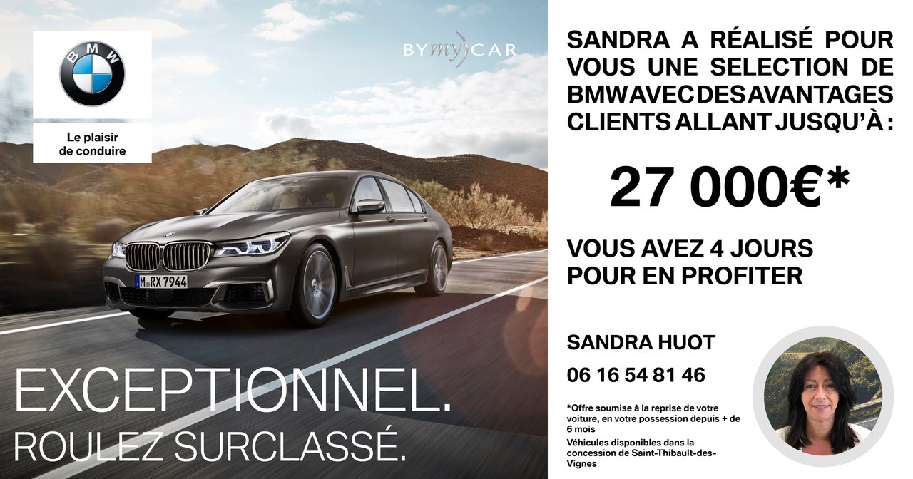 BMW BYmyCAR jusqu'&agrave; 27000 &euro; d'avantages clients