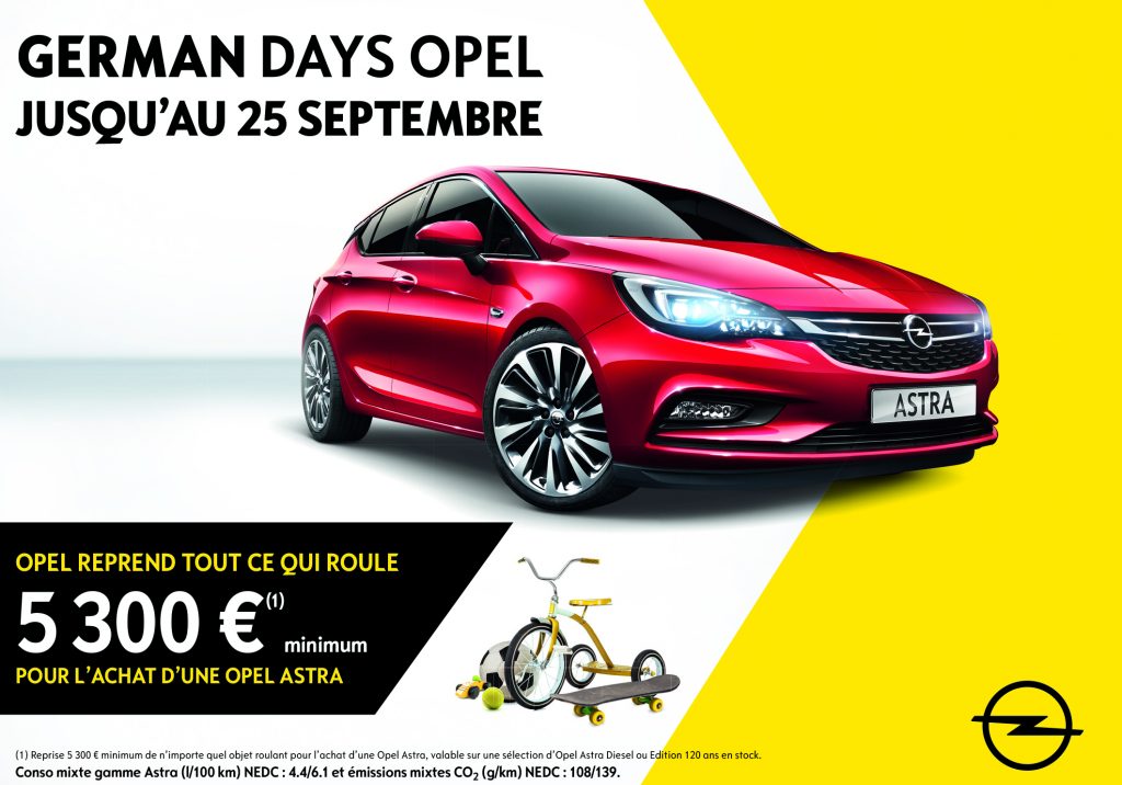 OPEL Astra 5300 euros de reprise minimum