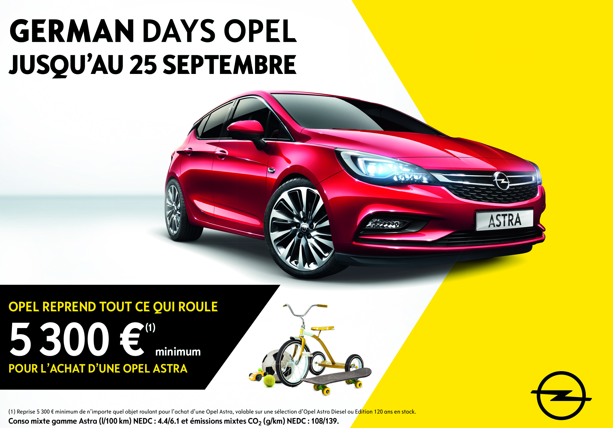OPEL Astra 5300 euros de reprise minimum