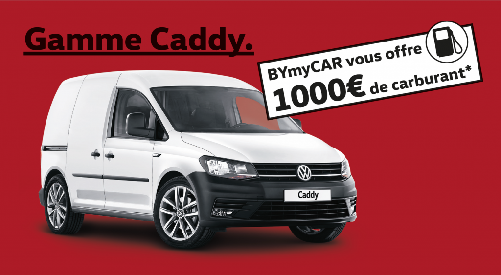 Gamme Volkswagen Caddy, 1000€ de carburant offert