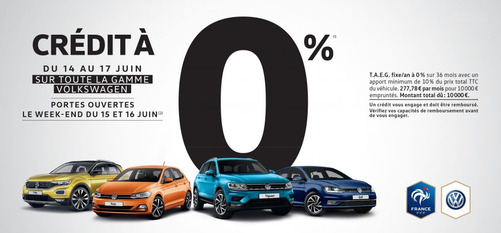 Volkswagen BYmyCAR Crédit Taux 0%