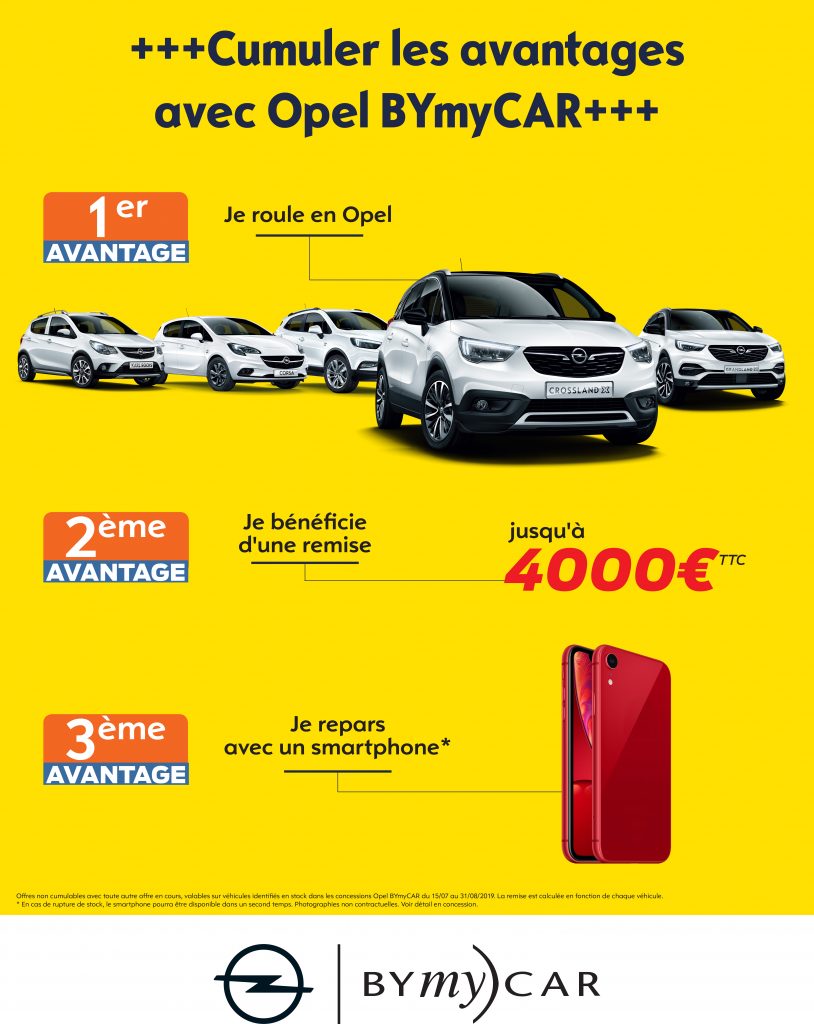 Offre OPEL BYmyCAR SUMMER DEAL