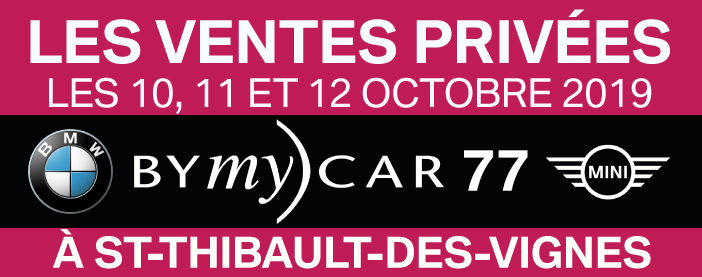 Ventes Privées BMW / MINI BYmyCAR Marne-la-Vallée
